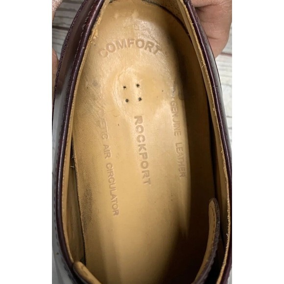Rockport Men\'s Derby Split Toe Dress Shoes Model APM1235E Brown Size 9.5W main image 12